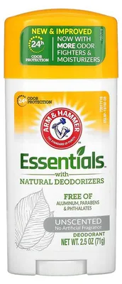 Produktbild von Natürliches Deodorant, Arm & Hammer, Essentials, ohne Aluminium, ohne Parabene, Geruchskontrolle, 71 g