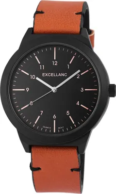 Produktbild von Excellanc Herrenuhr mit Kunstlederionsarmband