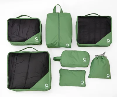 Produktbild von Reise-Packtaschen Organizer-Set 7-teilig Kofferorganizer Packhilfe Packing Cubes Reisebeutel wasserfest Packwürfeln Kleidertaschen Aufbewahrung Gepäck-Organizer