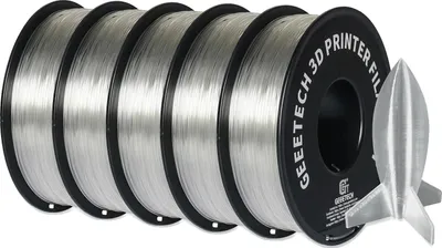 Zdjęcie produktu dla filament do drukarek 3D, przyjazny dla środowiska materiał PLA, kompatybilny z drukarkami FDM, przezroczysty