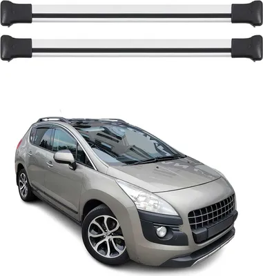 Produktbild von Dachträger Gepäckträger für Peugeot 3008 2008-2016 Relingträger Aluminium Silber