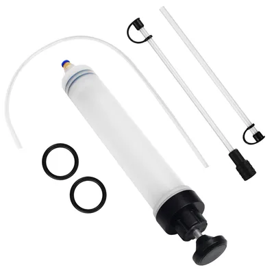 Produktbild von 500ml Ölabsaugpumpe mit Schlauch und Verlängerungsrohr, Handpumpe für Bremsflüssigkeit, Kühlmittel und Motoröl