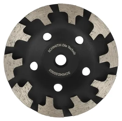 Productafbeelding van Schmith Diamant slijptop TURBO T 125 mm M14. Schmith 125 mm M14 schijf voor haakse slijper, flexschijf, zaagblad, professioneel gereedschap
