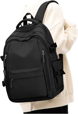 Image de Sac à dos scolaire, noir, 14 pouces, imperméable, pour adolescents