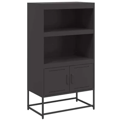 Produktbild von Highboard Schwarz 68,5x38,5x123,5 cm Stahl