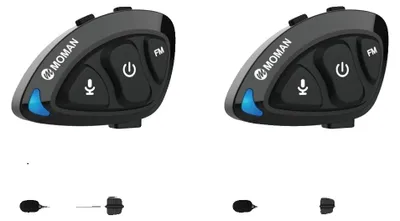 Produktbild von Helm-Headset, Hi-Fi Stereo-Sound, Geräuschunterdrückungstechnologie, 2 SET