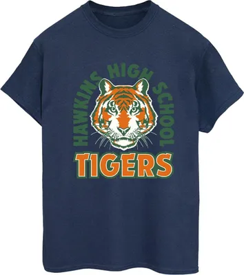 Produktbild von Netflix - "Stranger Things Hawkins" T-Shirt für Damen BI44077 (M) (Marineblau)