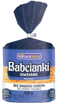 BABCIANKI OWSIANE BEZ DODATKU CUKRÓW 100 g - NATURAVENA