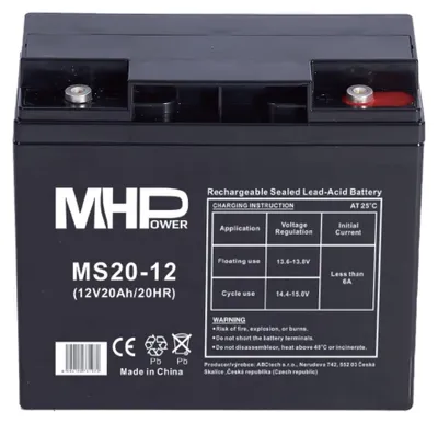 Produktbild von MHPower MS20-12 Blei-Säure-Batterie AGM 12V/20Ah T5