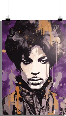 Produktbild von Musik Poster - Prince Poster - Portrait - Musiklegende Poster - 51x71cm - Perfekt zum Einrahmen