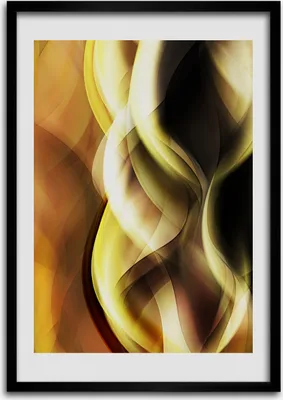 Produktbild von Bild - Bilderrahmen - Foto - 70 cm x 100 cm - MDF - Rahmen - Wandkunst - Goldenes Licht