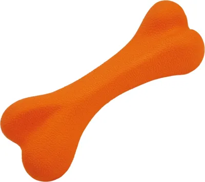 Immagine prodotto di Giocattolo per cani Nobby, osso in gomma solida arancione