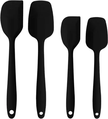 Produktbild von Silikon-Spatel-Set - Hitzebeständig Küchenutensilien für Braten und Mischen (Anti-Anhaft & Kompakt)