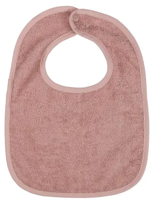 Produktbild von Lätzchen für Babys aus 100% Baumwolle, waschbar, mit Druckknopf, Blush, 37 x 27 cm