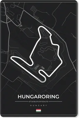 Obrázek produktu pro Podložka pod myš - F1 - Maďarsko - Auto - Závodní dráha - Hungaroring - Černá barva - 40x60cm - Podložka pod myš