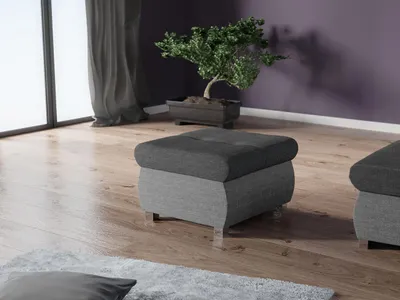 Obrázek produktu pro Taburet ABEL 1 - světlý šedý / tmavý šedý