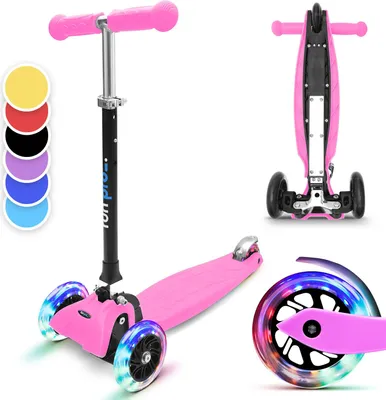 Obrázek produktu pro Fun Pro ONE, koloběžka pro děti, tříkolka, LED kolečka, skládací, 3-6 let