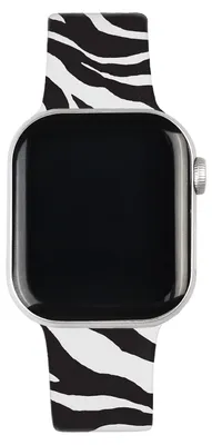 Immagine prodotto di Bracciale di ricambio per Apple Watch Series 1 - 9 / SE (38/40/41 mm) | Series 10 / 11 (42 mm) - Taglia S/M - Motivo Zebra