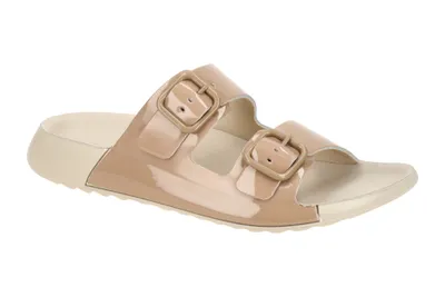 Zdjęcie produktu dla Ecco 2ND COZMO WOMEN’s – damskie klapki – klapki w kolorze brązowym, na co dzień, NOWE