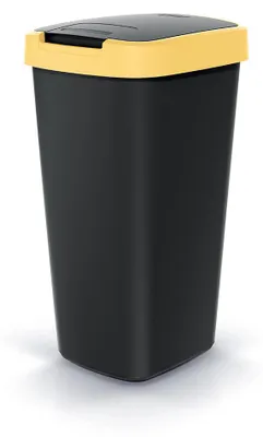 Produktbild von Abfalleimer COMPACTA Q NSAB25 - hellgelb / schwarz