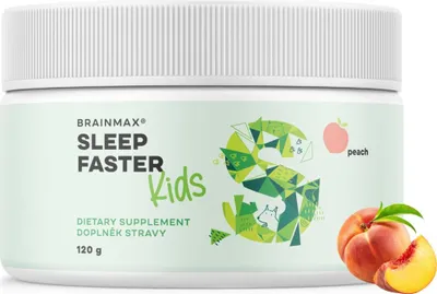 Produktbild von BrainMax KIDS, Schlafhilfe für Kinder, Pfirsichgeschmack, 120 g