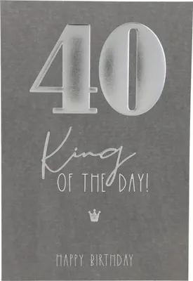 Produktbild von Depesche Zahlenkarten - Das beste Alter Sortierung : 40 King of the day! Happy Birthday Zahlenkarte Sortierung: 40 King of the day! Happy Birthday