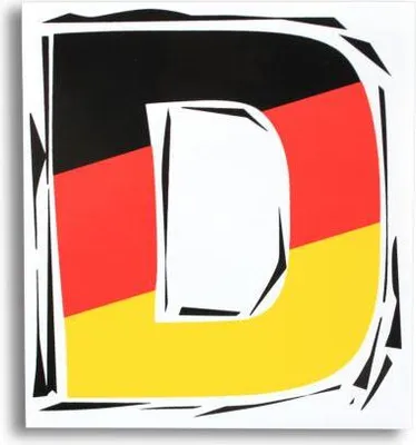 Produktbild von Aufkleber Auto-Aufkleber - D = Deutschland - 301048 versch. Größen Größe - 4,5cm x 5cm