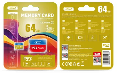Zdjęcie produktu dla Xo Karta Pamięci 64Gb Microsdxc Kl. 10 + Adapter