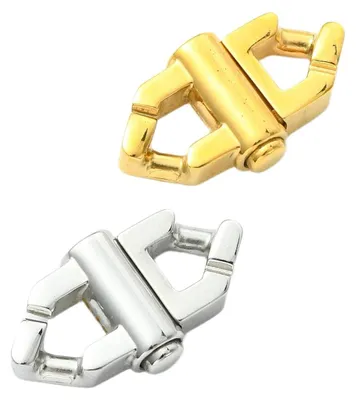 Produktbild von 2 Stück RVS Kubanische Kettenverschlüsse für DIY Schmuck
