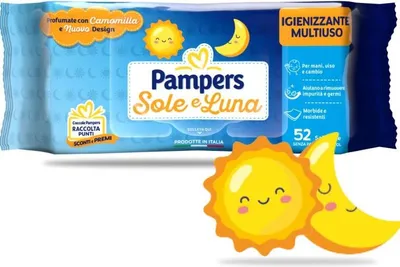 Zdjęcie produktu dla Pampers Sole e Luna Chusteczki Nawilżane 40 szt.