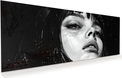 Produktbild von Glasbild 150x60cm in XXL für Wohnzimmer, Schlafzimmer Motiv Mystischer Blick