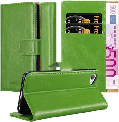 Obrázek produktu pro Cadorabo pouzdro pro HTC Desire 12 Protective Case in Green Kryt na mobilní telefon Pouzdro typu kniha Pouzdro Luxury