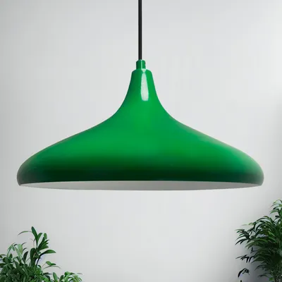 Produktbild von Pendelleuchte I Champion I Wohnzimmer, E27, Ø35 IKinderzimmer Lamp Schlafzimmer, Deckenleuchte Metall, Wohnzimmerlampe Hängelampe, Grün