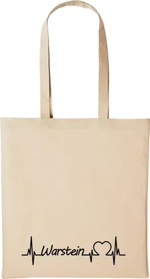 Produktbild von Huuraa Baumwollbeutel Warstein Geschenk Einkaufstasche Natural 10 Liter Baumwolle Warstein Accessoire
