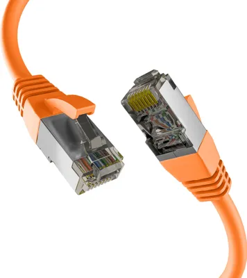 Produktbild von Efb Cat8.1 Orange 1M Rj45 Patchkabel S/Ftp Pimf