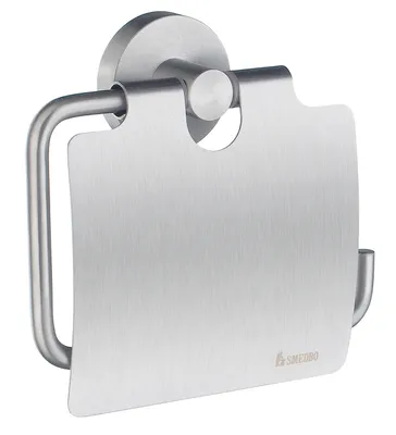 Produktbild von Smedbo HOME - Toilettenpapierhalter mit Deckel in Chrom gebürstet HS3414