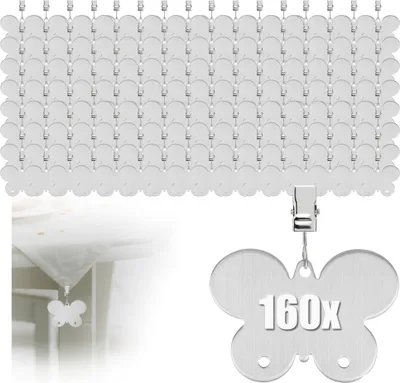 Produktbild von com-four® 160x Tischdeckenbeschwerer, Tischtuchgewichte aus rostfreiem Edelstahl