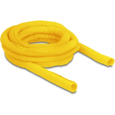 Produktbild von DeLOCK Gewebeschlauch selbstschließend hitzebeständig 5 m x 19 mm gelb, Gelb, Polyester, -50 - 150 °C, 1 Stück(e), 1,9 cm, 2 cm