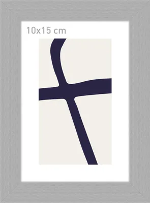 Produktbild von accent by nielsen Holz Bilderrahmen Velino, Silber, 10 x 15 cm
