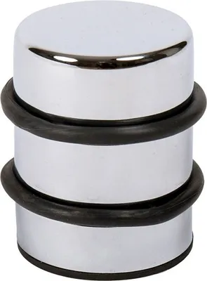 Produktbild von MS Beschläge Bodentürstopper h 80mm vers. Farben Türstopper massiv Metall rutschfest Chrom glänzend