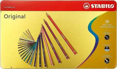 Produktbild von Premium-Buntstift - STABILO Original - 38er Metalletui - mit 38 verschiedenen Farben