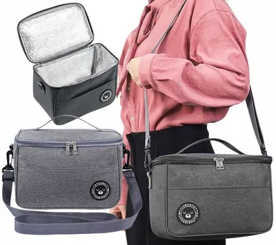 Immagine prodotto di Borsa termica isolata - Pranzo - Freschezza in movimento - Trasporto del cibo - Gusto senza limiti - Compagno ideale per ogni occasione -