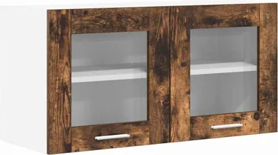 Obrázok produktu pre vidaXL Nástenná skrinka s dvierkami Údený dub a biela 80 x 31 x 40 cm