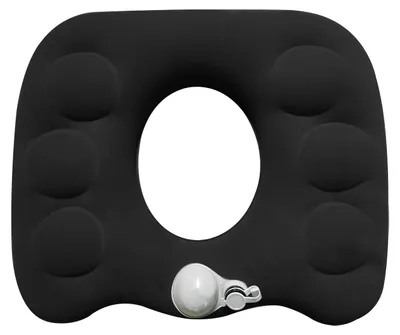 Produktbild von Ergonomisches Sitzkissen aus Memory-Schaum zur Linderung von Hüft- und Steißbeinschmerzen, verstellbare Sitzbreite, für Büro und Zuhause (schwarz)