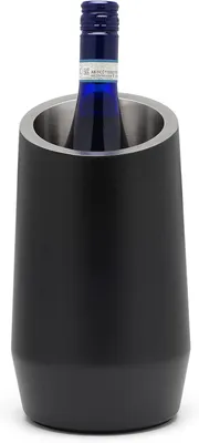 Image de Vienne - Refroidisseur à vin à double paroi, finition noir mat, en acier inoxydable