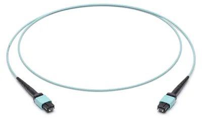 Produktbild von Corning LWL-Patchkabel 12F MPO PC ST/ST OM4 2m türkis JZCZC12QEZ-NB002M