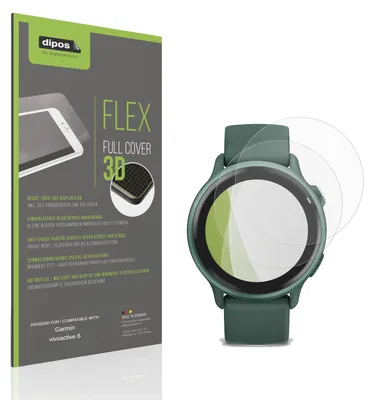 Image de 2x Full Cover mat Film pour Garmin vivoactive 6 Film de protection ecrán