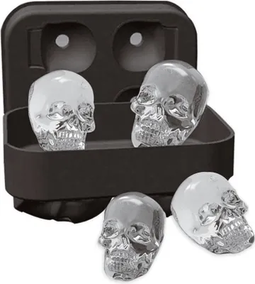 Produktbild von Paderno 41515-05 Eiswürfelform aus Silikon, Totenkopf
