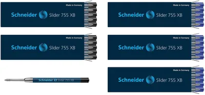 Obrázok produktu pre Náplň do guľôčkového pera Schneider Slider 755 XB 50 balení