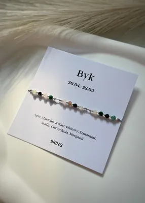 Produktbild von Stier Sternzeichen Armband mit Silberkugeln